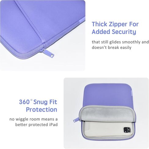 حافظة QUESTON للكمبيوتر اللوحي من النيوبرين تناسب أجهزة iPad 2022/iPad Air/11 iPad Pro/iPad Pro Air/Surface Go/Samsung Galaxy Tab A7 الجديدة مقاس 10.9 بوصات، وتناسب لوحة مفاتيح Apple الذكية in Saudi Arabia