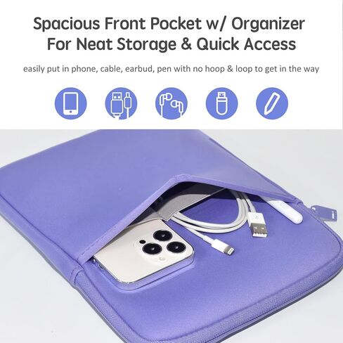 حافظة QUESTON للكمبيوتر اللوحي من النيوبرين تناسب أجهزة iPad 2022/iPad Air/11 iPad Pro/iPad Pro Air/Surface Go/Samsung Galaxy Tab A7 الجديدة مقاس 10.9 بوصات، وتناسب لوحة مفاتيح Apple الذكية in Saudi Arabia