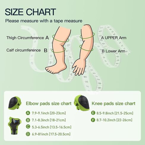 6PCS Kids Protective Gear Set, Knee Pads for Kids 3-10 Years Old, Toddler Knee Pads and Elbow Pads, Wrist Guards Set, Skating Cycling Bike Rollerblading Scooter, Upgraded & Durable Material in Saudi Arabia