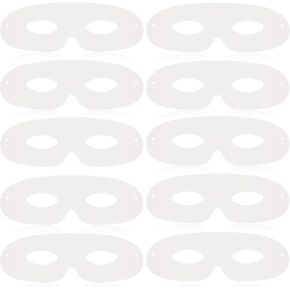 Die Cut Mardi Gras Marks Craft Paper White DIY Masks Masquerade Mask Paper Masks Craft Paper Eye Mask to Decorate Blank Mask Kids (40 Packs)