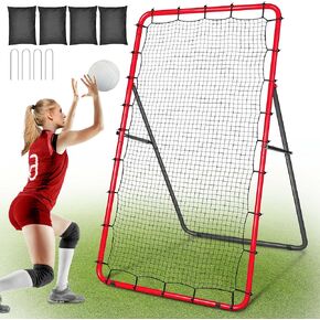 Adjustable Volleyball Rebounder Net 7x4 ft, Volleyball Bounce Back Net with 5 Angles, Volleyball Training Practice Equipment with Removeable Target Strap in Kuwait