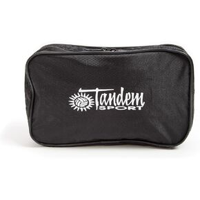 Tandem Sport Amenity Kit Bag - Professional Volleyball Referee Bag - Ref Kit with Compartments for Whistle, Net Setter, Pocket Pump, Pressure Gauge, and Penalty Cards - Black, Bag Only
