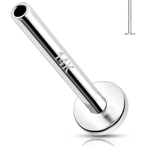 Melighting Chain Belly Button Rings 14G Stainless Steel 316L Heart Belly Rings for Women Clear CZ Wings Belly Piercing Navel Barbell Body Piercing Jewelry
