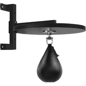 Hardwood Speed Bag Platform kit, Speed Punching Bag Platform with Adjustable Speed Bag Mount Speed Bag Swivels for Boxing Training, Workout