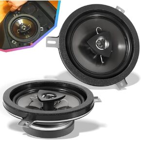 2 Pack for Mopar Kicker Speaker Upgrade 2007-2018 Jeep Wrangler JK JKU & 2005-2018 Jeep Wrangler Dodge Commander Grand Cherokee, Replace for Kicker Speaker Upgrade, 77KICK10