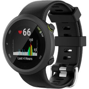 Band for Garmin Forerunner 45, Soft Silicone Replacement Watch Band Strap for Garmin Forerunner 45 (42mm) / Forerunner 45S (39mm) / Swim 2 Smart Watch (No Tracker)