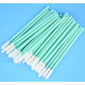 Cleaning Foam Swab Anti-static Lint-free 1.25mm Fiber Optic Connector Cleaning Tools for LC/MU, 100pcs/bag