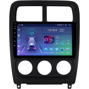 ASURE 10.1 inch Car Stereo GPS Navigation Unit for Dodge Caliber 2006-2012 Silver Manual Air Conditioner,4 Core 2G+32G Android System Radio with Wireless Carplay,Android Auto,SWC,1280x720 Touchscreen