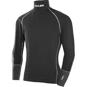 EALER Hockey Compression Shirt with Neck Guard, Neck Protect Long Sleeve Shirt