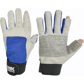 Sailing 2 Finger Shorts and 3 Full Finger Silicone Grip Padded Palm Gloves for Yachting Water Sports Stand-Up Boarding, Kayaking, and Rowing for Men, Women & Youth.