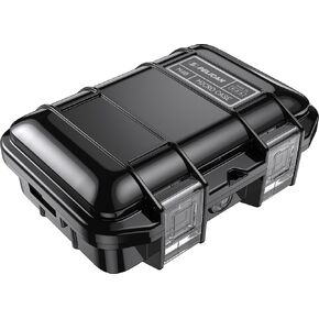 Pelican M60 Micro Case - Waterproof Case (Dry Box, Field Box) for iPhone, GoPro, Camera, Camping, Fishing, Hiking, Kayak, Beach and more (Black)