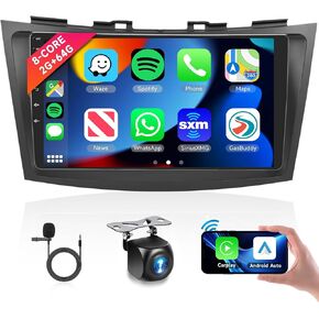 for Suzuki Swift 2011-2015 Android Stereo Support Wireless Carplay Android Auto with 9" Touchscreen 2+32G with Phonelink WiFi GPS Navigation Bluetooth FM Radio Receiver Backup Camera External Mic in Kuwait