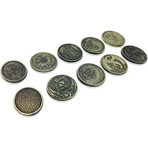 Pirate Variety Set of 10 (Plated Metal Novelty) Adventure Coins for RPG LARP DND Pathfinder Treasure Booty in Kuwait
