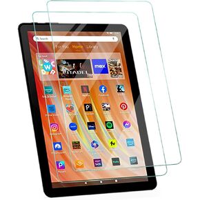 [2 Pack] Tempered Glass Screen Protector for All-New Fire HD 10 Tablet/Kids Fire HD 10/ Fire HD 10 Plus 10.1 Inch (13th Generation,2023 Release),9H Hardness HD Clear No-Bubble