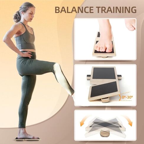 Ankle Balance Board Foot Strengthener Trainer for Sprained Ankle, Stability Exercises, Physical Therapy, Plantar Fasciitis Relief, Posture Correction, Balance Training, Anti Slip Wobble Board in Saudi Arabia