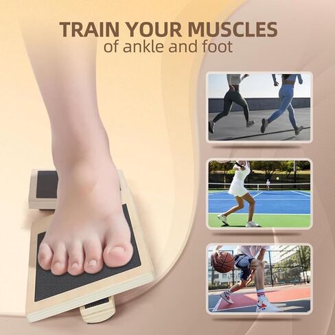 Ankle Balance Board Foot Strengthener Trainer for Sprained Ankle, Stability Exercises, Physical Therapy, Plantar Fasciitis Relief, Posture Correction, Balance Training, Anti Slip Wobble Board in Saudi Arabia