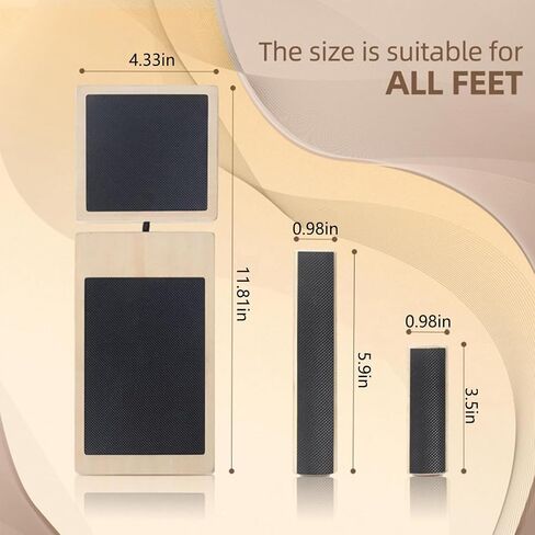 Ankle Balance Board Foot Strengthener Trainer for Sprained Ankle, Stability Exercises, Physical Therapy, Plantar Fasciitis Relief, Posture Correction, Balance Training, Anti Slip Wobble Board in Saudi Arabia