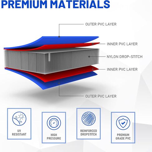 FunWater 13ft Inflatable Gymnastics Air Tumble Track Tumbling Mat 4inch Thick Air Floor Tumble Track with Electric Air Pump for Gymnastics/Training/Gym/Yoga in Kuwait