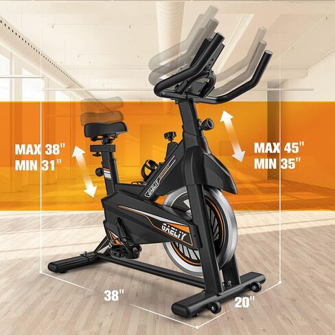 Exercise Bike, Stationary Bikes for Home Gym,Workout Bike With Belt Drive, Indoor Cycling Bike With Digital Display & Comfortable Seat Cushion in Saudi Arabia