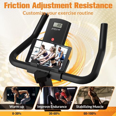 Exercise Bike, Stationary Bikes for Home Gym,Workout Bike With Belt Drive, Indoor Cycling Bike With Digital Display & Comfortable Seat Cushion in Saudi Arabia