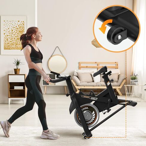 Exercise Bike, Stationary Bikes for Home Gym,Workout Bike With Belt Drive, Indoor Cycling Bike With Digital Display & Comfortable Seat Cushion in Saudi Arabia