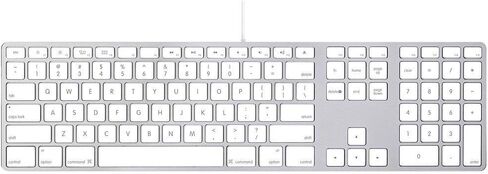 لوحة مفاتيح Apple السلكية مع لوحة مفاتيح رقمية MB110LL/A ألومنيوم (QWERTY English) (متجددة) in Saudi Arabia