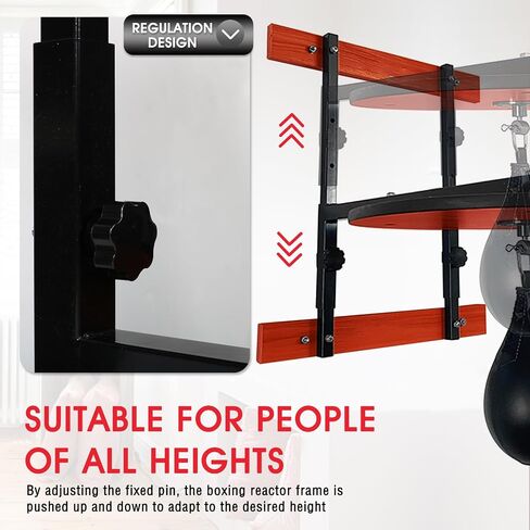 Adjustable Speed Bag Platform Heavy Duty Wall Mount Speed Bag Platform Kit 24" with Speed Ball for Boxing Training Workout Fitness Stress Relief in Saudi Arabia