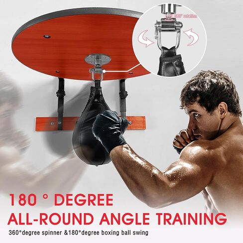 Adjustable Speed Bag Platform Heavy Duty Wall Mount Speed Bag Platform Kit 24" with Speed Ball for Boxing Training Workout Fitness Stress Relief in Saudi Arabia