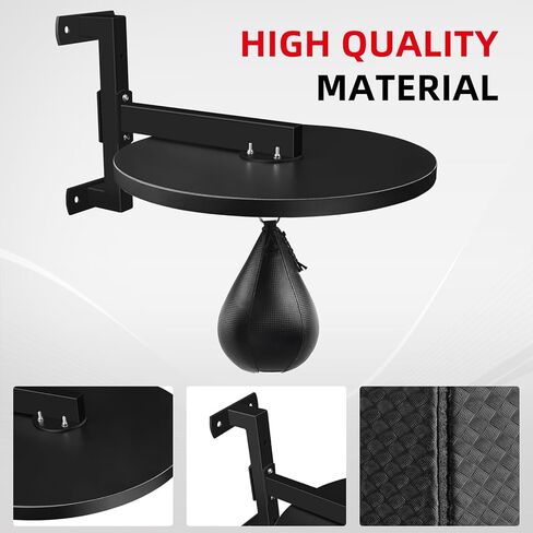 Hardwood Speed Bag Platform kit, Speed Punching Bag Platform with Adjustable Speed Bag Mount Speed Bag Swivels for Boxing Training, Workout in Saudi Arabia