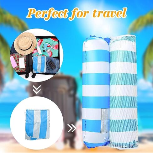 2 Pack Pool Floats Hammock Adult, Pool Float Lounger,Water Swimming Floating Bed Hammock,Comfortable Inflatable Lounger, for Adults Vacation Fun and Rest, Non-Stick PVC Material in Saudi Arabia
