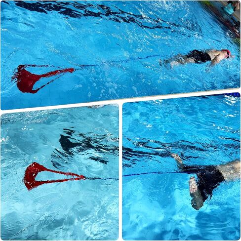Swimming Resistance Training Set,Swimming Aquatic Resistance Belt,Swim Parachute,Pool Swim Harness Trainer,Stationary Swim Exercise Trainer set, Swim and Pool Accessory in Saudi Arabia