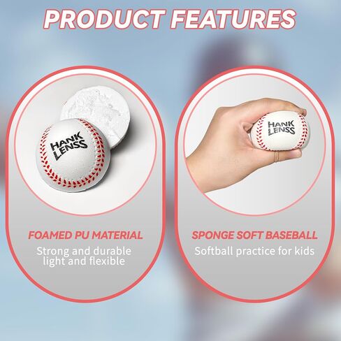 Soft Baseballs Foam Baseballs for Kids 12 Pack -Practice Baseballs for Kids Teenager Players T-Ball Baseball Training Balls, Perfect for Beginners in Saudi Arabia