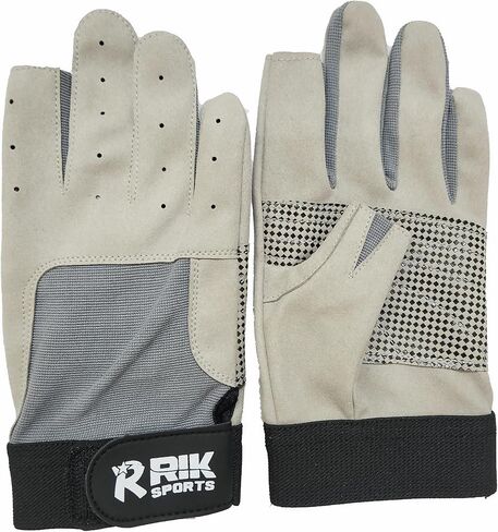 شورت للإبحار بإصبعين و3 قفازات مبطنة بقبضة سيليكون كاملة الأصابع لليخوت والرياضات المائية والتجديف بالكاياك والتجديف للرجال والنساء والشباب. in Kuwait