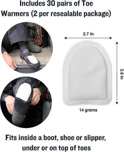 Ignik 8-Hour Compostable Toe Warmers with Resealable AirBarrier Pouch in Saudi Arabia