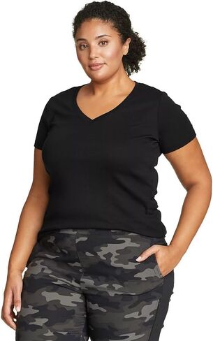 Eddie Bauer Women's Favorite Short-Sleeve V-Neck T-Shirt in Kuwait