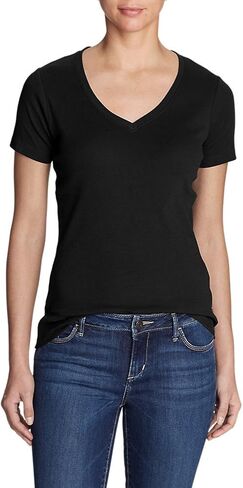 Eddie Bauer Women's Favorite Short-Sleeve V-Neck T-Shirt in Kuwait