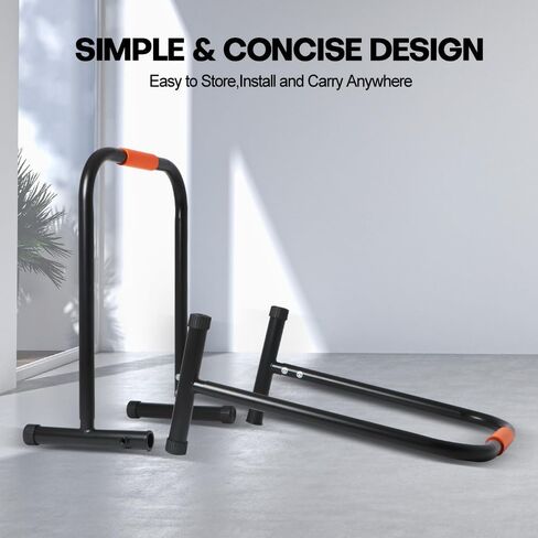 Panana Dip Stand Station Dip Bar Adjustable Height Dip Bar, 127Kg/500lb Weight Capacity Parallel Bar for Home Gym in Kuwait