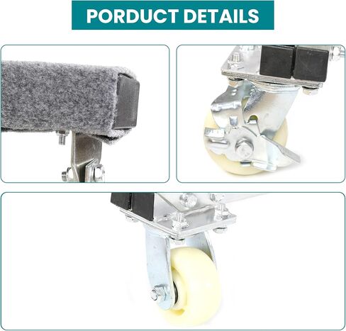 ECOTRIC سعة 1000 رطل من Watercraft PWC Dolly Boat Jet Ski Stand تخزين مقطورة عربة مائية Watercraft Dock PWC Dock Slipway Cart قابل للتعديل مع 4 عجلات وفرامل 2 in Saudi Arabia