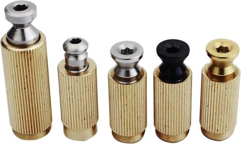 Guyker Tremolo Bridge Studs & Anchors Bridge Posts، تصاعد المسمار الترباس إدراج متوافق مع GE1996T / 510TS جسر نظام Tremolo - الكروم in Saudi Arabia