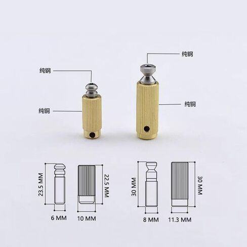 Guyker Tremolo Bridge Studs & Anchors Bridge Posts، تصاعد المسمار الترباس إدراج متوافق مع GE1996T / 510TS جسر نظام Tremolo - الكروم in Saudi Arabia