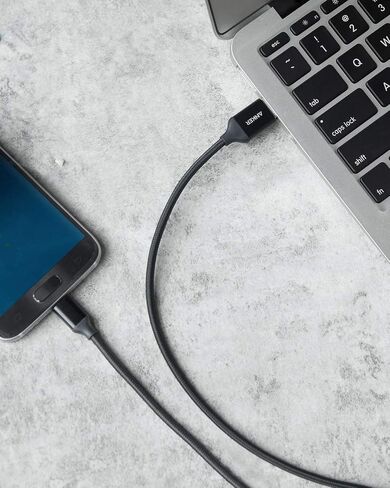 [عبوة من قطعتين] كابل Anker USB ميكرو USB مجدول بطول 6 أقدام / 1.8 متر من النايلون مع موصلات مطلية بالذهب لأجهزة Android وSamsung وHTC وNokia وSony والمزيد (أحمر) in Kuwait
