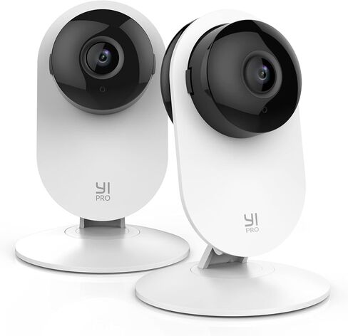 YI PRO 2K Home Security Camera 2.4GHz WiFi with Smart Detection 3pcs | Indoor Camera with Person, Vehicle, Animal Smart Detection, YI HOME App, Compatible with Alexa and Google Assistant in Saudi Arabia