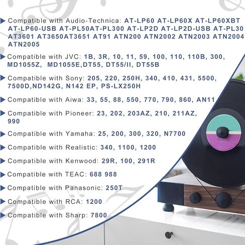 قطعة واحدة من إبر مشغل التسجيل من كورتكو، متوافقة مع ATN-3600L، AT-LP60، إبر مشغل التسجيل الماسي، إبرة بديلة للقلم in Kuwait