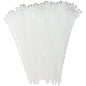 South Main Hardware 888020 15-in, 100-Pack, Screw Mount 120-lb, Speciality Cable Tie, Black UV, 100 Piece
