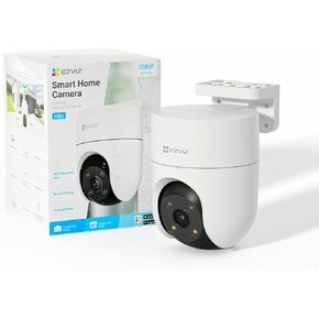 EZVIZ 2K+ Outdoor Camera Wired, 360° PTZ WiFi Camera for Home Security, Outside Surveillance with AI Detection Auto-Tracking, Color Night Vision, Two-Way Talk, Waterproof, Alexa, 512GB | H8C 4MP