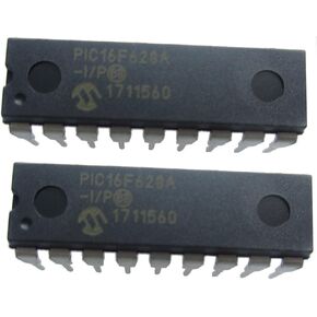 2 Pcs PIC16F628 Flash-Based, 8-Bit CMOS Microcontrollers with nanoWatt Technology MCU, PIC16F, 20MHz, DIP-18 in Kuwait