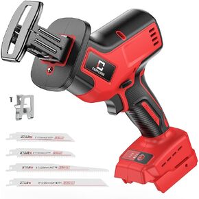 Cordless Reciprocating Saw Compatible for Milwaukee m18 18V Battery, Brushless motor, Variable Speed 0-3000 Spm,Tool Free Blade Change, 4 Saw Blades for Wood/Metal/PVC Cuts (NO Battery Included)