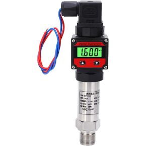 24V DC 4‑20mA Pressure Transducer, Pressure Transmitter, Self‑Developed Anti‑Jamming Chip, for Measuring Hydraulic Measuring Oil Pressure,(0-800Kpa)