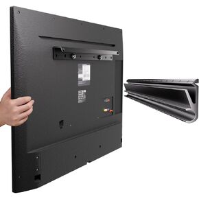 Fulifix No Stud TV Mount for All Brand 32-75Inch TVs, Universal Studless TV Drywall Mount Bracket for Flat Screen TVs, Low Profile, Loading Capacity 100lbs, Vesa 200x100 to 600 x 400mm