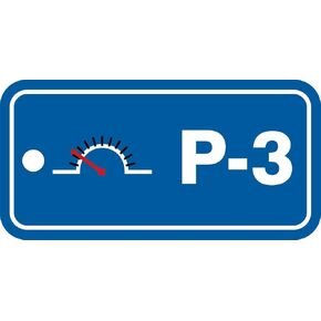 Accuform TDF703VPM Plastic "P-3 Pneumatic" Energy Source Standard Tag, 1-1/2" W x 3" L, Black/Red/White on Blue (Pack of 5)
